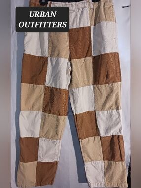 URBAN OUTFITTERS PATCHWORK COTTON PANTS size XL